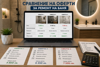 Сравнение на оферти за ремонт на баня